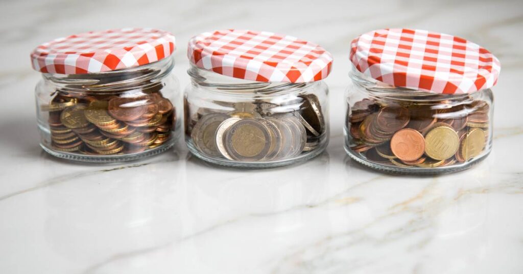 spaarpotjes met geld